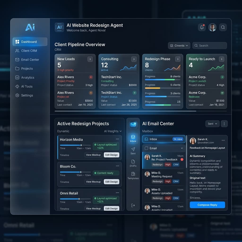 Atelier — Agente de rediseños web automatizados