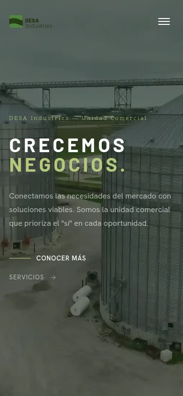 DESA Industries — Mobile hero