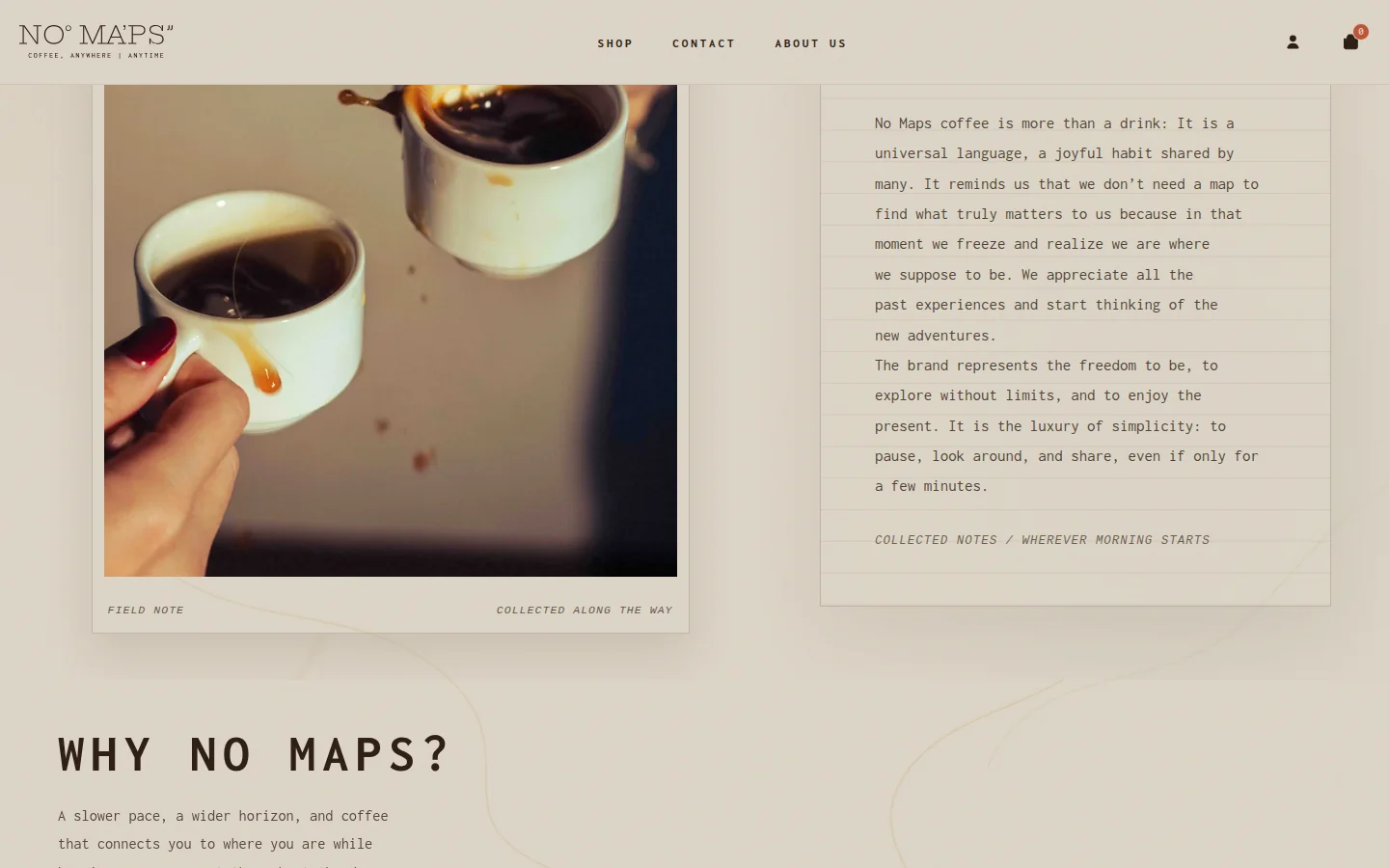 No Maps — A note from the road