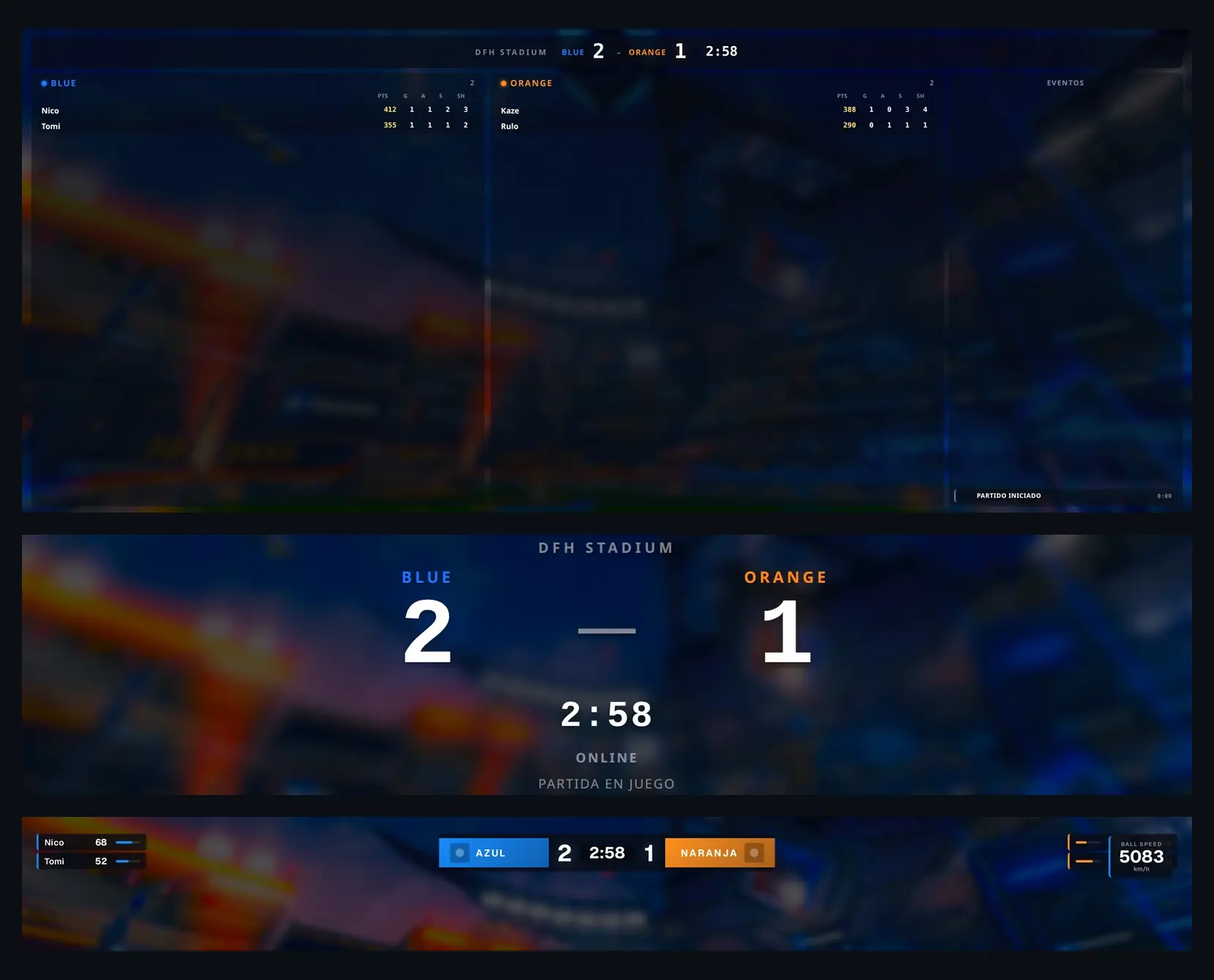 RL Stats — Overlays para OBS: All-in-One, Scoreboard y Enhanced