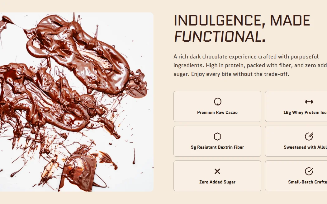 Suklaaf — Indulgence made functional con ingredientes