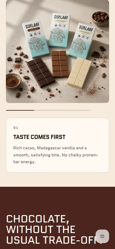 Suklaaf — Taste en mobile
